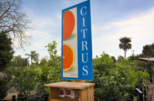 citrus sign at rockledge gardens